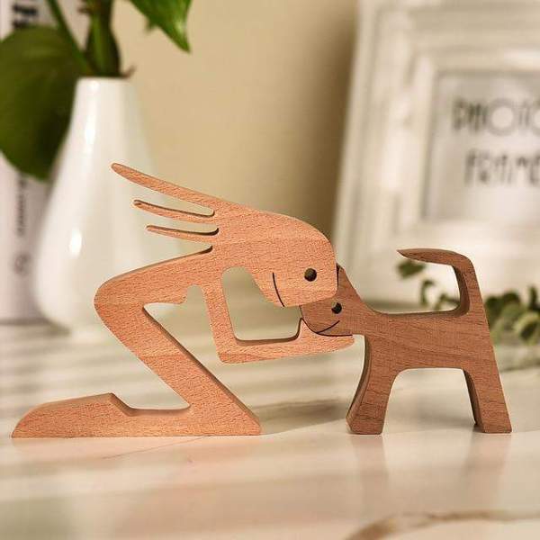 Unconditional Love Wooden Figurines