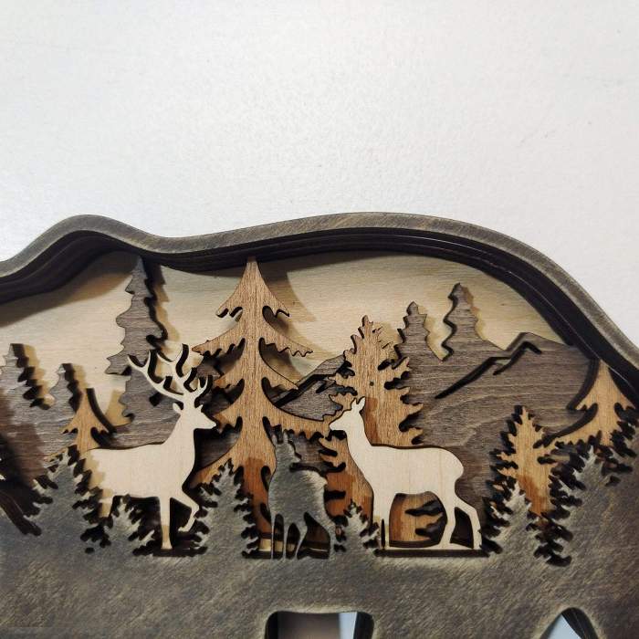 Forest Animals Wooden Ornament