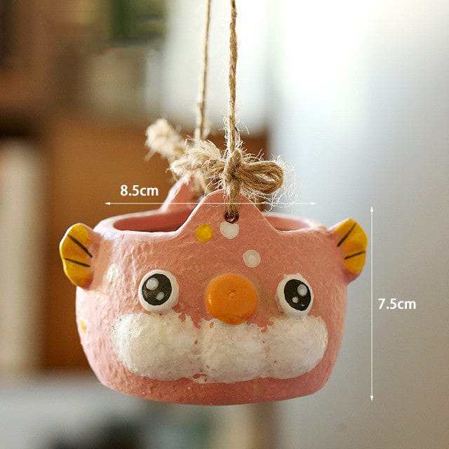 Cute Animal Hanging Flower Pot