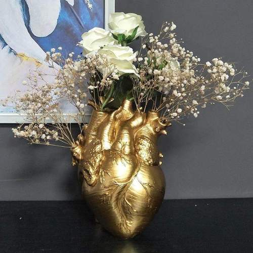 Love In Bloom Gold Vase