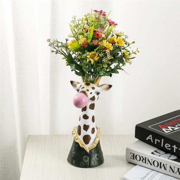 Animal Head Vases