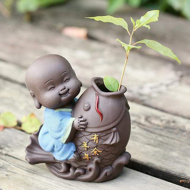 The Little Monk Flower Pot