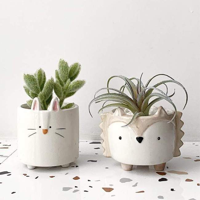 Small Animal Flower Pot