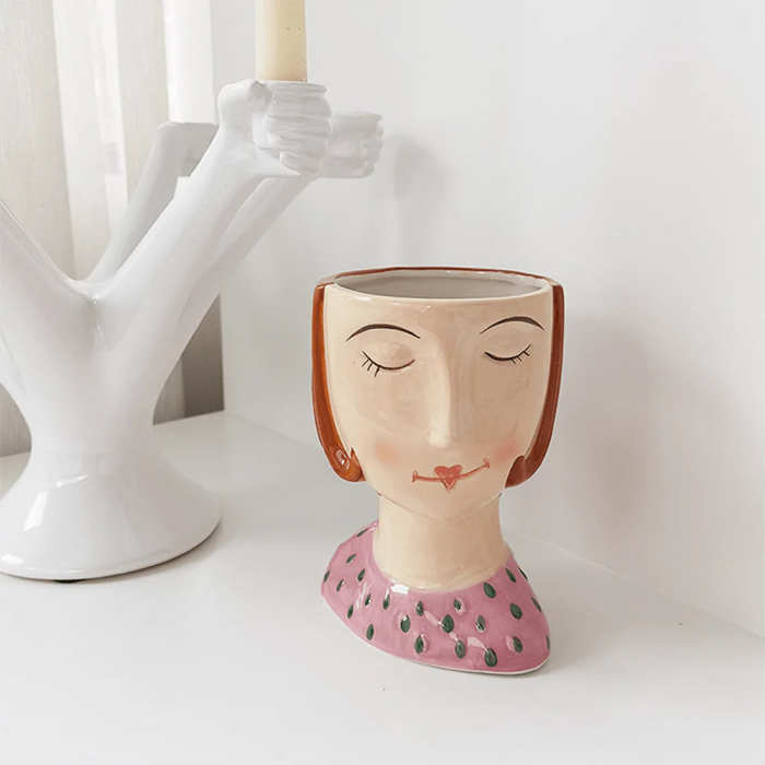 Hand-painted Head Vase