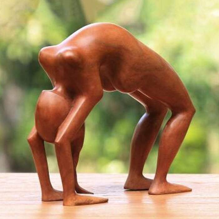 Yoga Pose Wood Figurines