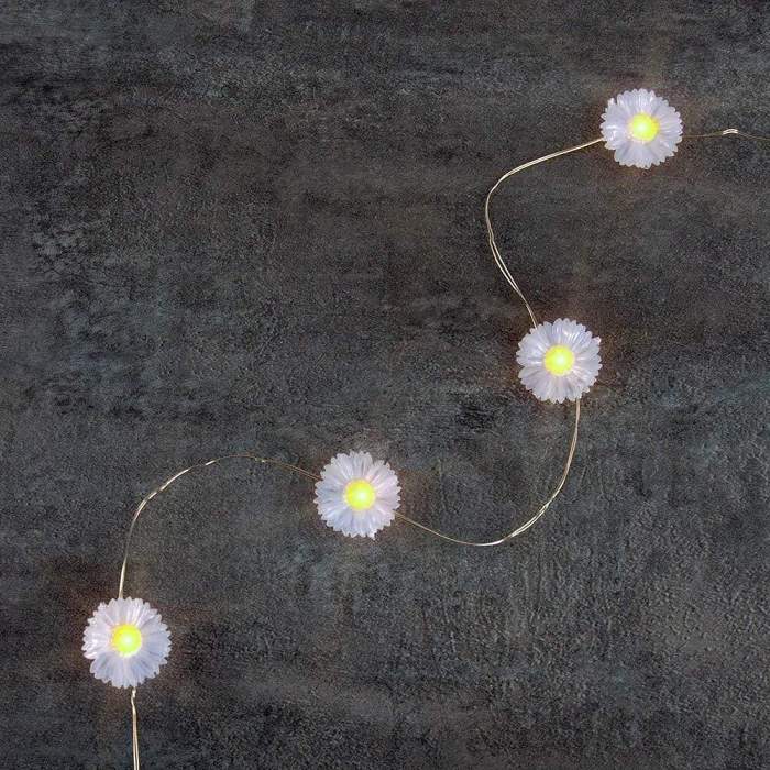 Daisy Silver Wire String Lights