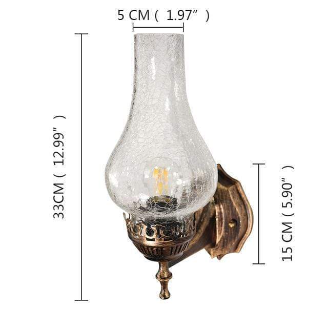 Vintage Sconce Oil Lamp