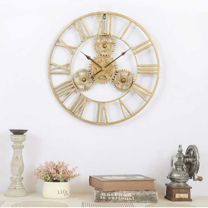 Industrial Metal Wall Clock