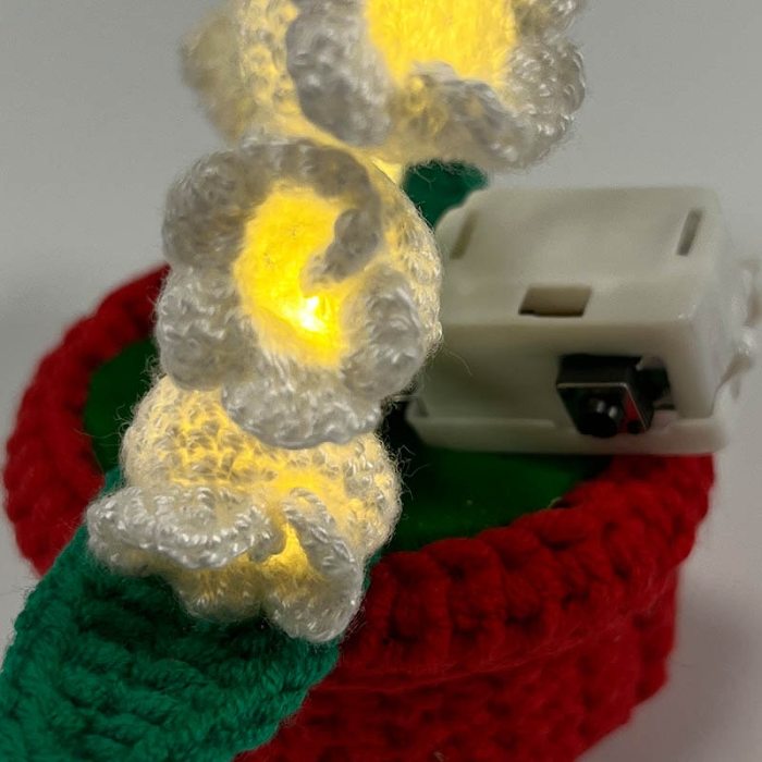 Hand-Knitted Lily Of The Valley Desk Lamp