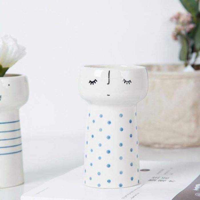 Nordic Doll Couple Mini Vase