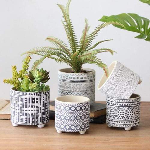 Creative Ceramic Flower Pot With Legs
