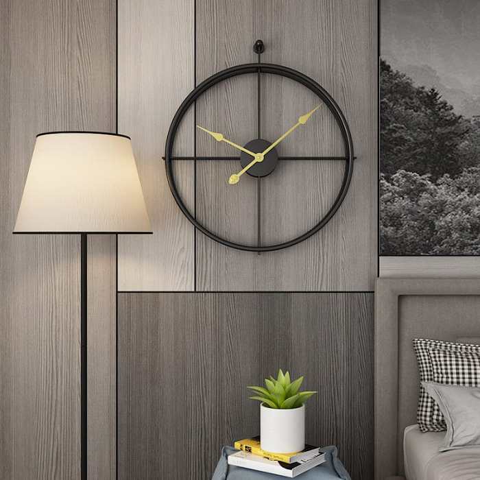 Large Modern Metal Wall Clock
