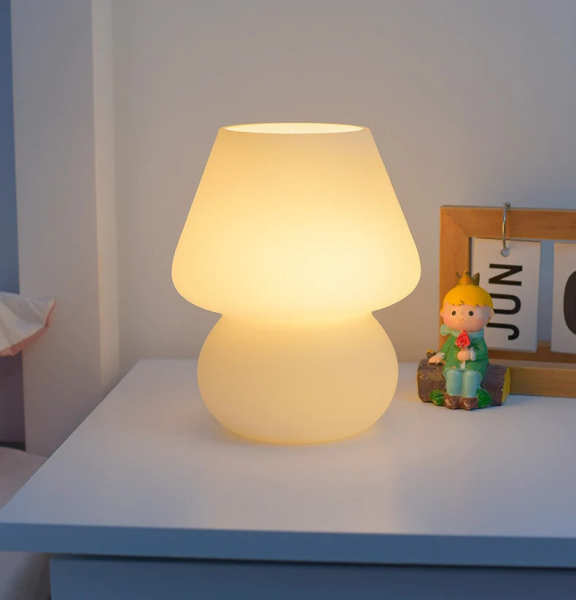 Mushroom Table Glass Lamp