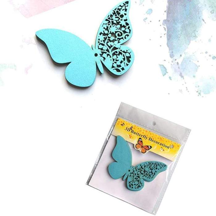 Half Hollow 3D Butterfly Wall Sticker