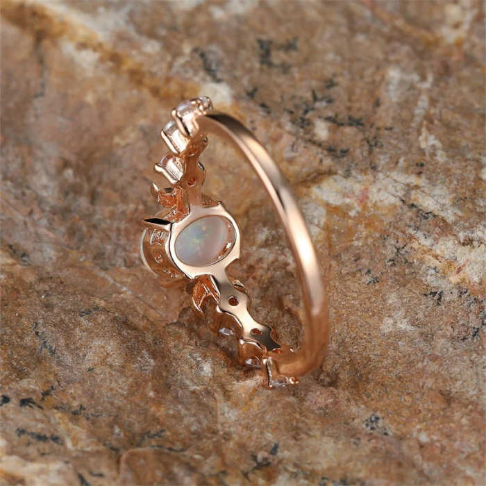 Moon Phase Opal Ring