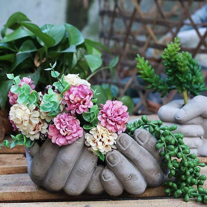 Hope Hands Flower Pot