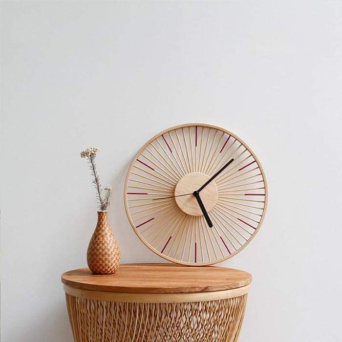Bamboo Solid Wood Wall Clock
