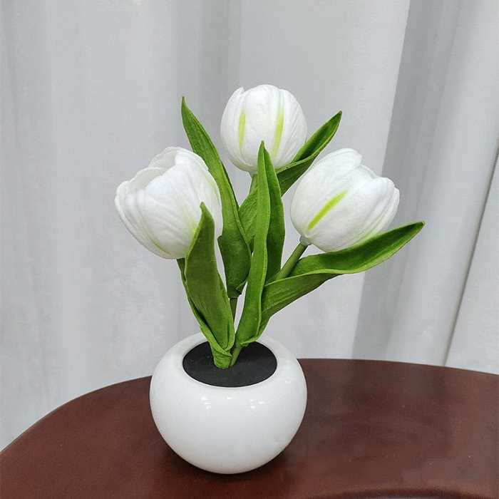 Led Tulip Table Lamp With Pot