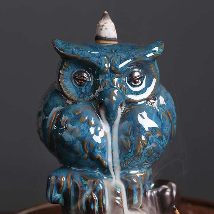 Wise Owl Backflow Incense Burner