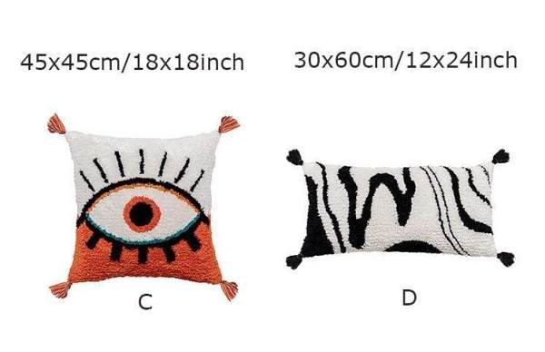 Tufted Tasseled Cushion Cover
