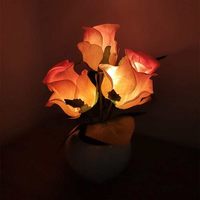 Led Tulip Table Lamp With Pot