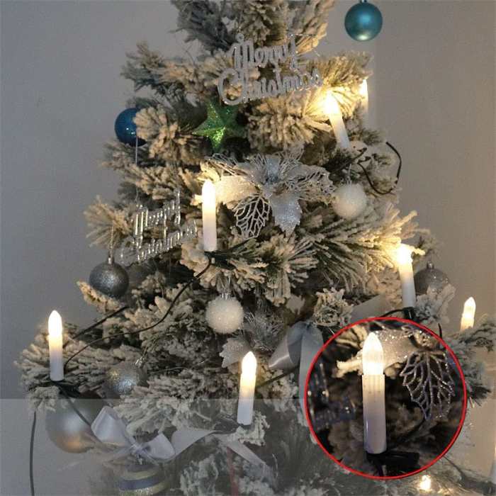LED Candles Christmas Tree Decor Set