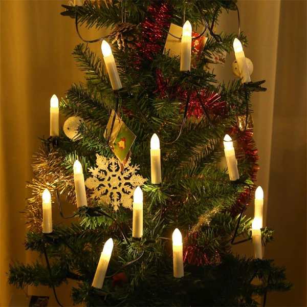 LED Candles Christmas Tree Decor Set
