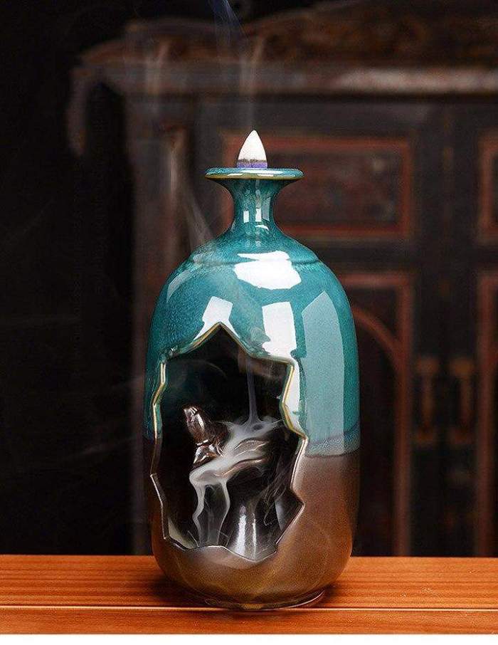 Bottle Ceramic Incense Burner