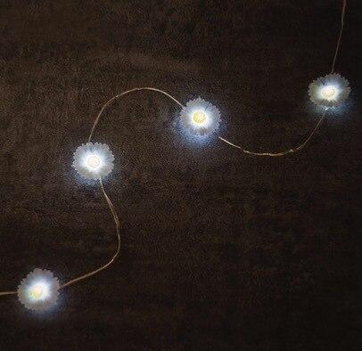 Daisy Silver Wire String Lights