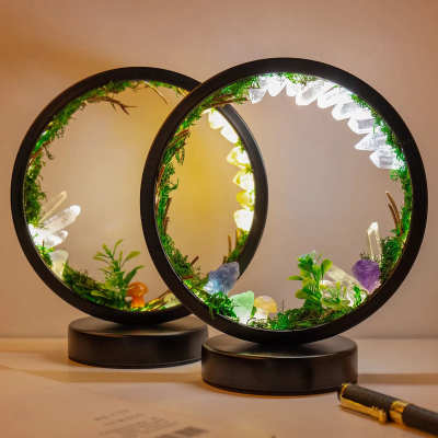 Natural Quartz Forest Lamp
