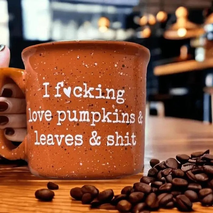 I F*cking Love Pumpkins And Leaves And Shit Ceramic Mug