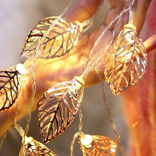 Gold Leaf String Lights