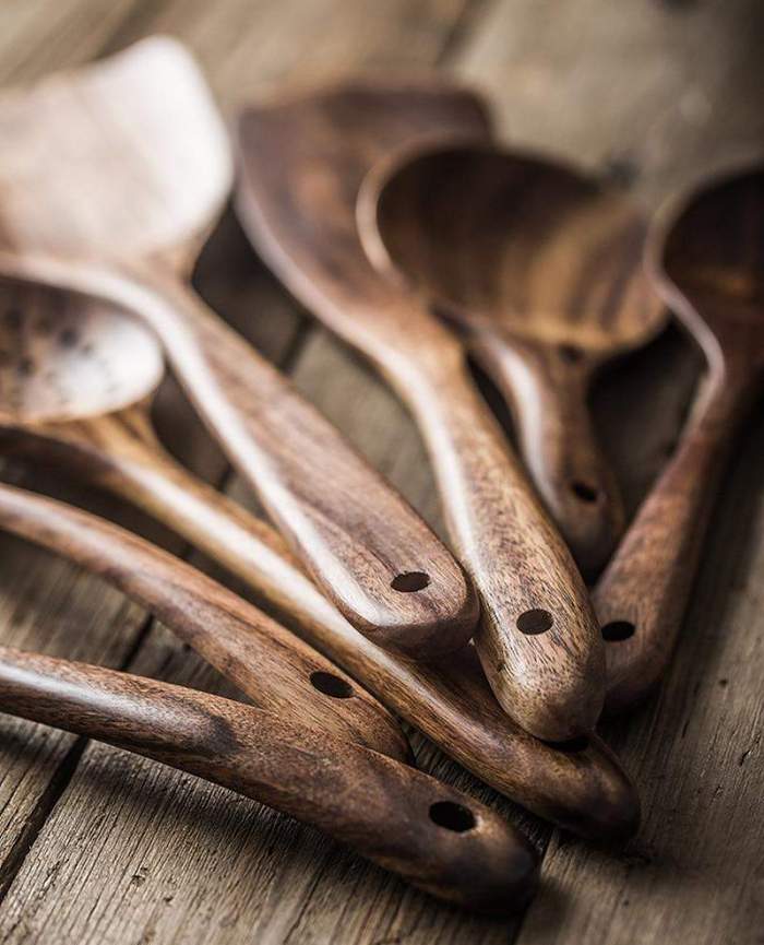 Thailand Teak Kitchen Tool Set