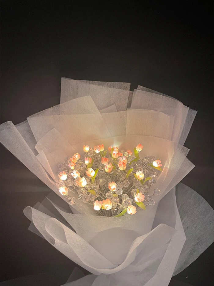 DIY LED Tulip Bouquet