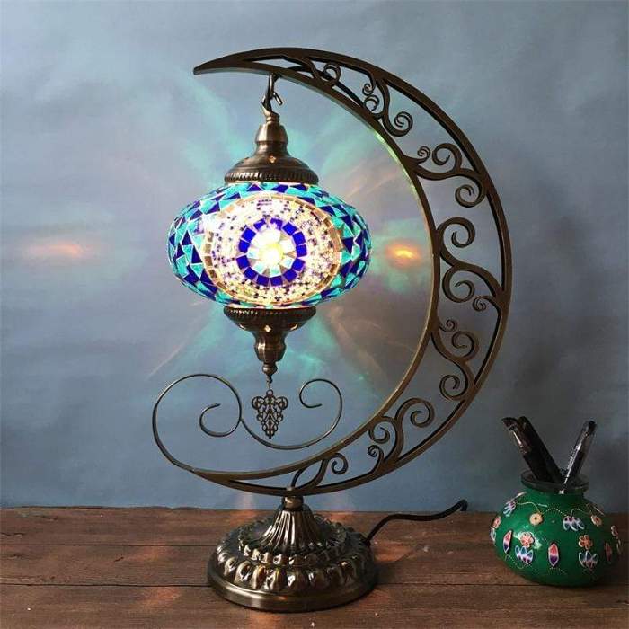Boho Mosaic Lamp Ethnic Style