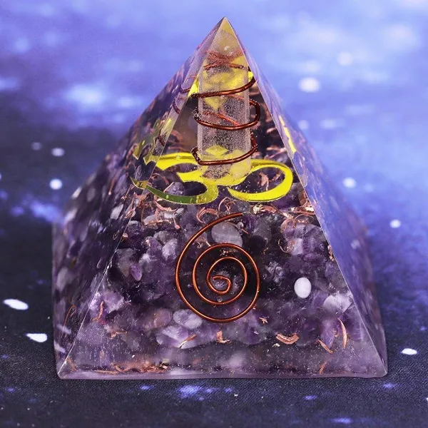 Amethyst Orgone Pyramid