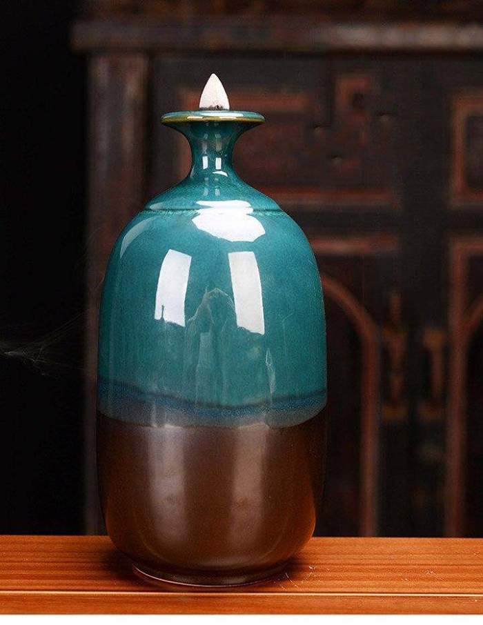 Bottle Ceramic Incense Burner