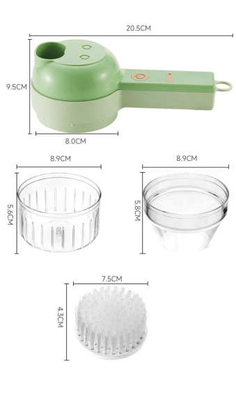 4 In 1 Handheld Electric Vegetable Cutter