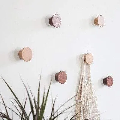 Round Wood Coat Hook