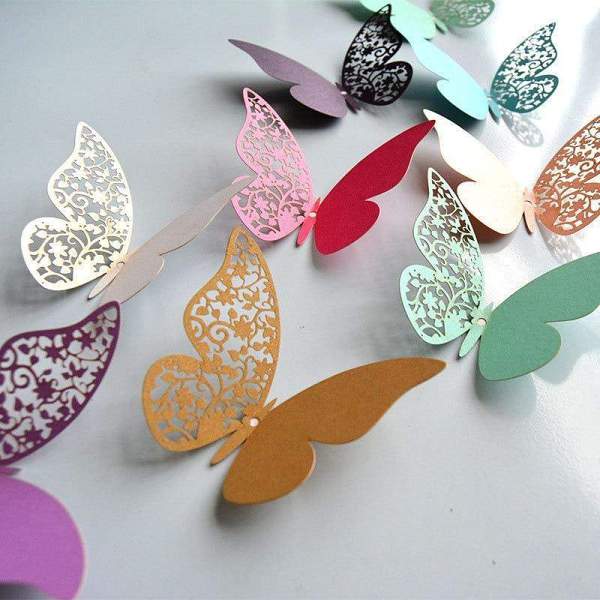 Half Hollow 3D Butterfly Wall Sticker