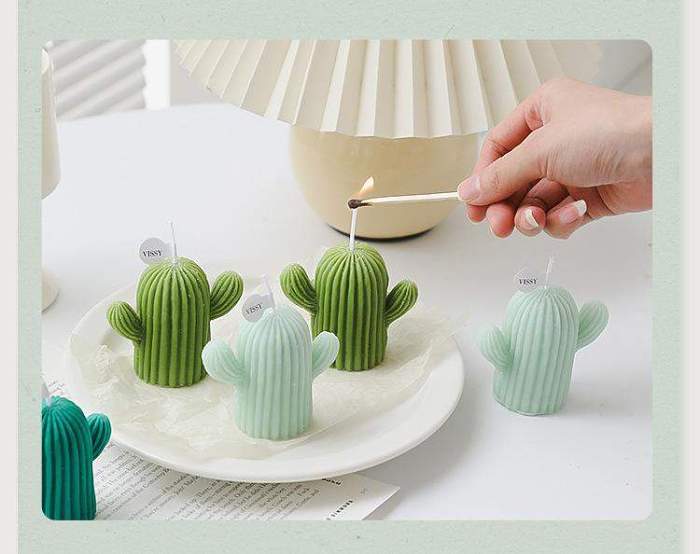 Handmade Cactus Candle