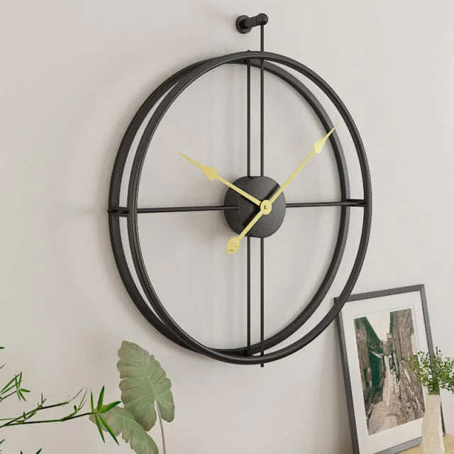 Large Modern Metal Wall Clock