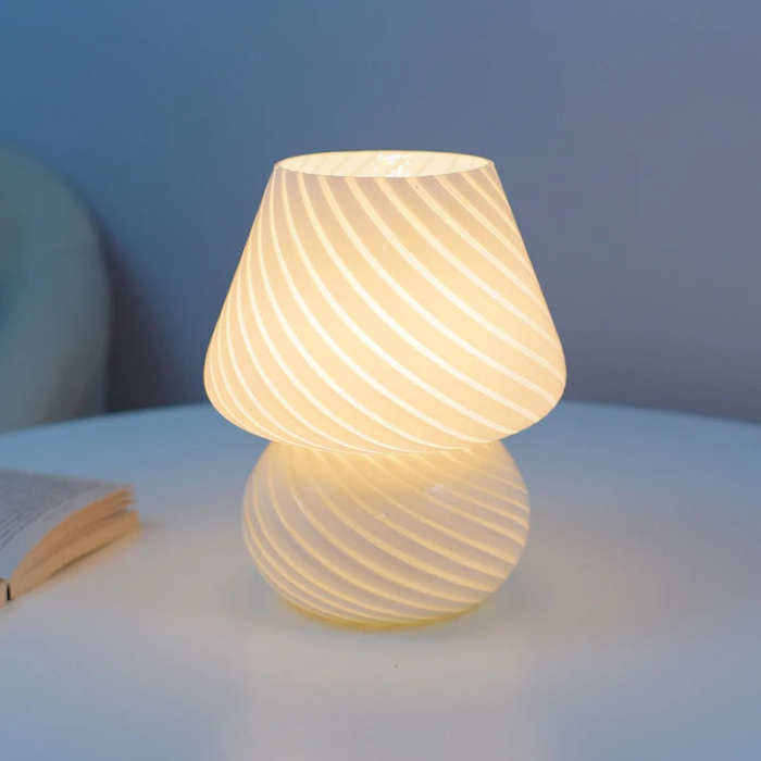Mushroom Table Glass Lamp