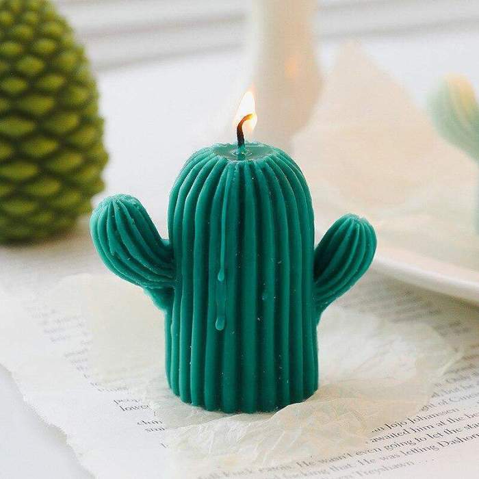 Handmade Cactus Candle