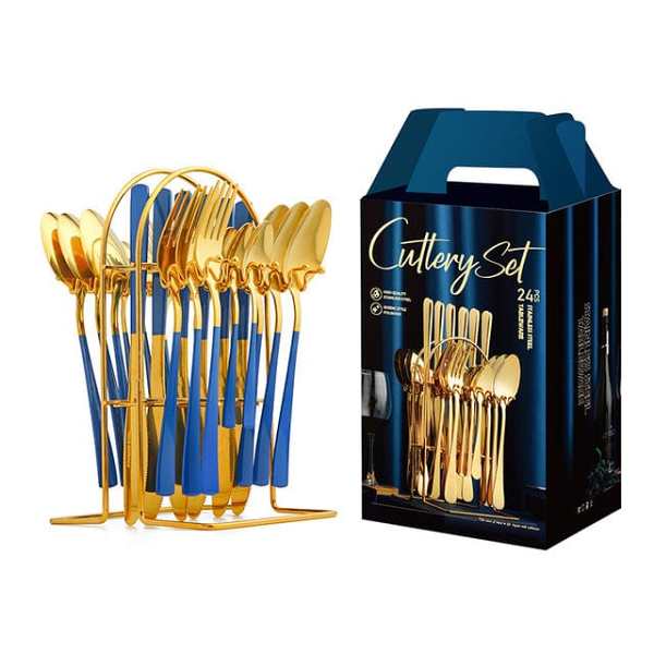 24pc Luxury Stainless Steel Cutlery Set