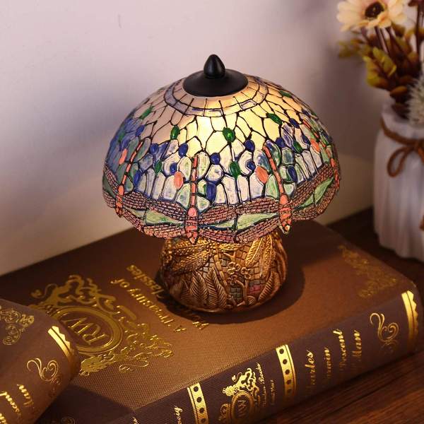 Dragonfly Floral Vintage Lamp
