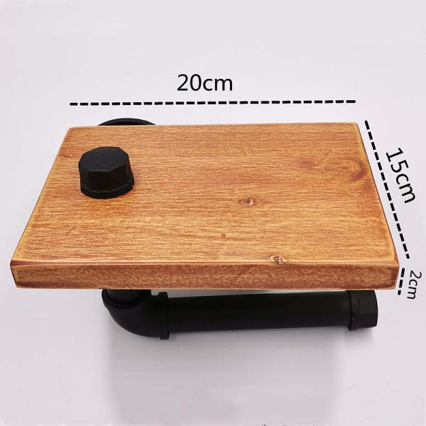 Shelf Iron Pipe Toilet Paper Holder