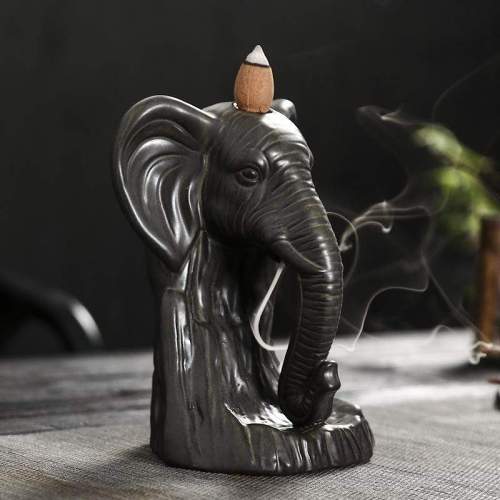 Elephant Head Backflow Incense Burner