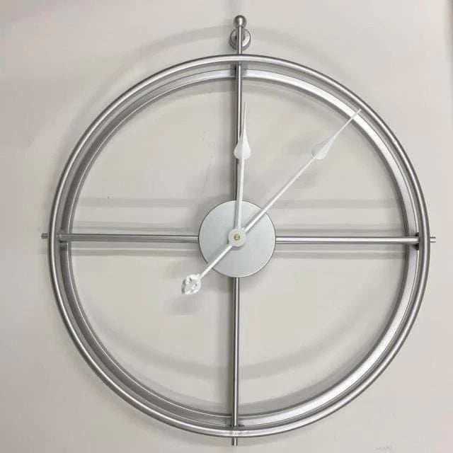 Large Modern Metal Wall Clock