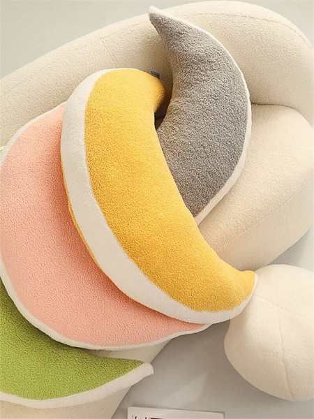 Crescent Moon Plush Pillow
